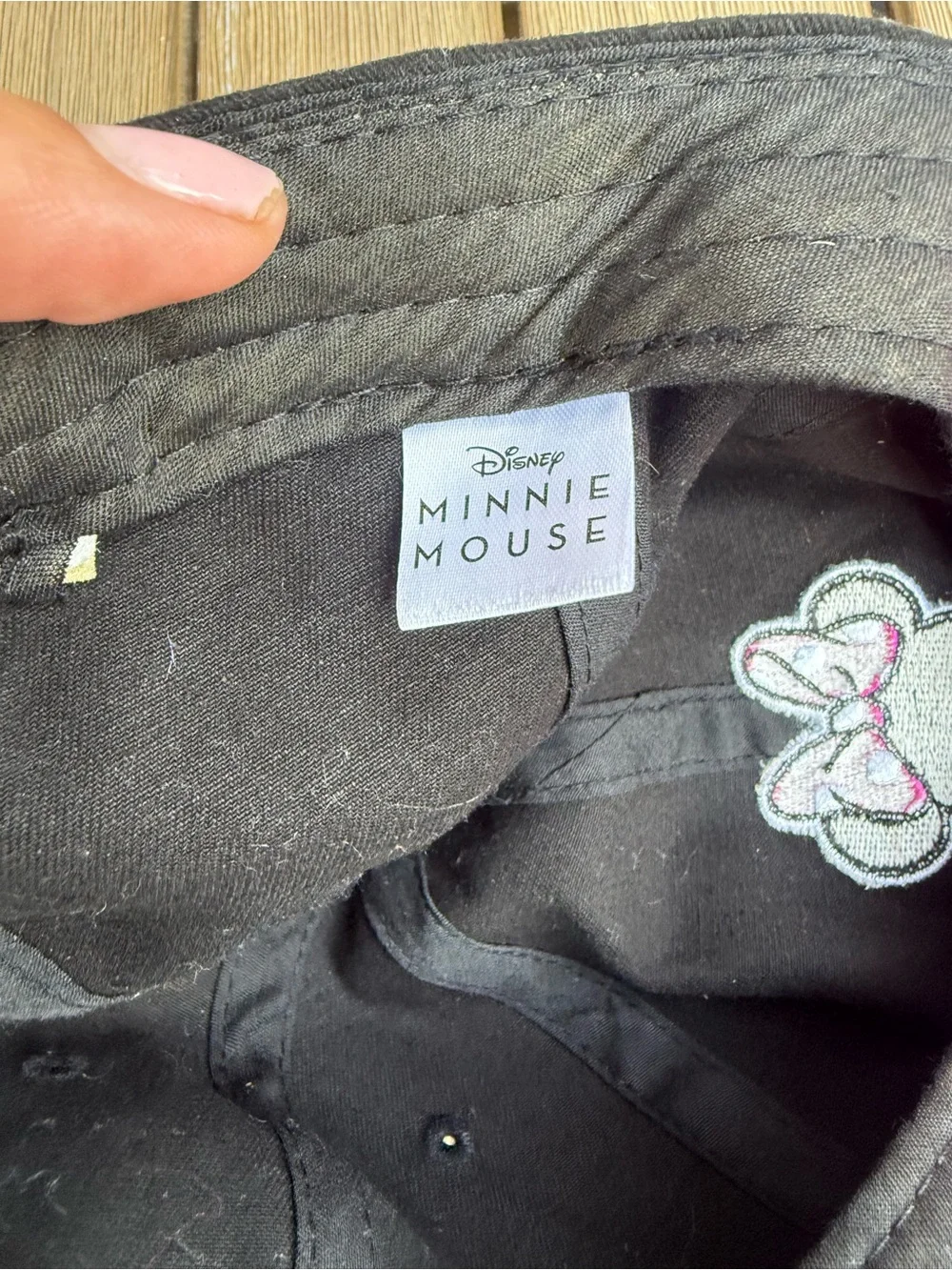 Disney Minnie Mouse Pink Tie-Dye Baseball Cap Adjustable Black Hat